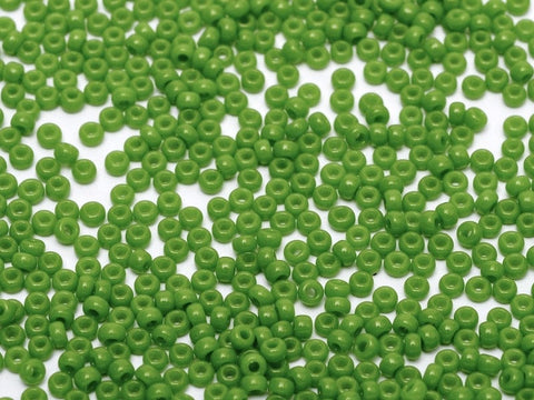 BeadsBalzar Beads & Crafts (MSB11-0411) MIYUKI SEED BEADS 11-0 JADE GREEN OPAQUE (25 GMS)