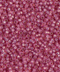 BeadsBalzar Beads & Crafts (MSB11-0645-250G) MIYUKI SEED BEADS 11/0 DYED DK.ROSE S/L ALABASTER (250 GMS)