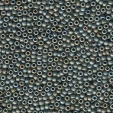 BeadsBalzar Beads & Crafts (MSB11-2002) MIYUKI SEED BEADS 11/0 MATTED METALLIC SILVER GREY (25 GMS)