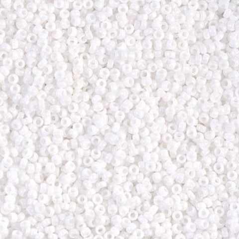 BeadsBalzar Beads & Crafts (MSB15-0402) MIYUKI SEED BEADS 15-0 WHITE OPAQUE
