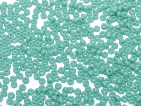 BeadsBalzar Beads & Crafts (MSB15-0412) MIYUKI SEED BEADS 15-0 OPAQUE TURQUOISE GREEN (10 GMS)