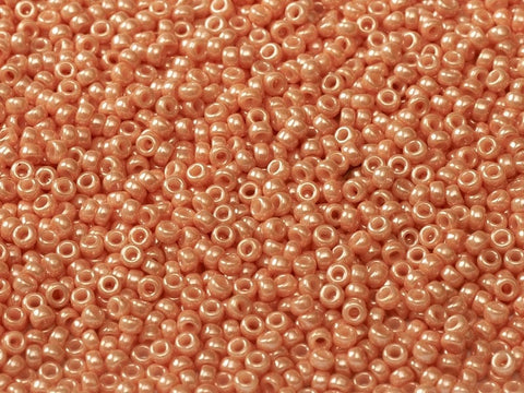 BeadsBalzar Beads & Crafts (MSB15-0429) MIYUKI SEED BEADS 15-0 OPAQUE SALMON