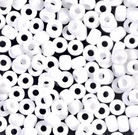 BeadsBalzar Beads & Crafts (MSB6-0402-250G) MIYUKI SEED BEADS 6/0 WHITE OPAQUE (250 GMS)