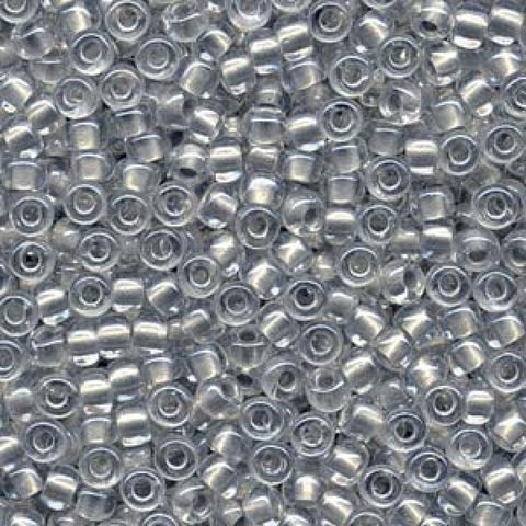 BeadsBalzar Beads & Crafts (MSB6-4602) MIYUKI SEED BEADS 6-0 INSIDE DYED PEARLIZE SILVER (25 GMS)