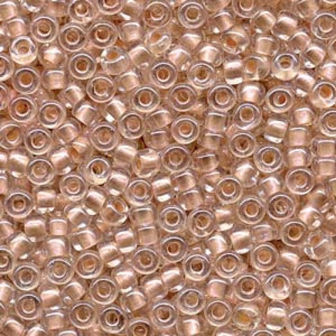 BeadsBalzar Beads & Crafts (MSB6-4604) MIYUKI SEED BEADS 6-0 INSIDE DYED PEARLIZE PEACH (25 GMS)