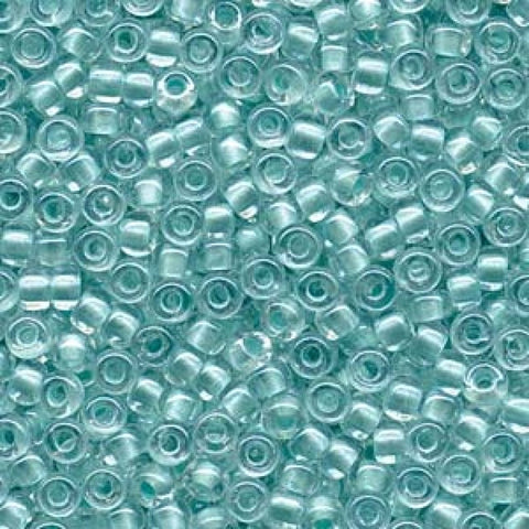 BeadsBalzar Beads & Crafts (MSB6-4610) MIYUKI SEED BEADS 6-0 INSIDE DYED PEARLIZE AQUA (25 GMS)