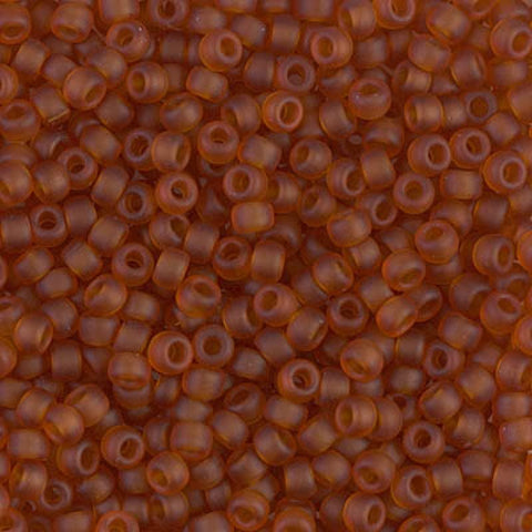 BeadsBalzar Beads & Crafts (MSB8-0133F) MIYUKI SEED BEADS 8/0 MATTED TRANSP TOPAZ (25 GMS)