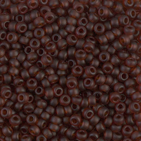 BeadsBalzar Beads & Crafts (MSB8-0134F-250G) MIYUKI SEED BEADS 8/0 MATTED DK TOPAZ (250 GMS)