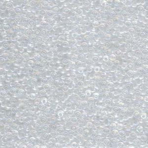 BeadsBalzar Beads & Crafts (MSB8-0250) MIYUKI SEED BEADS 8-0 CRYSTAL AB (25 GMS)