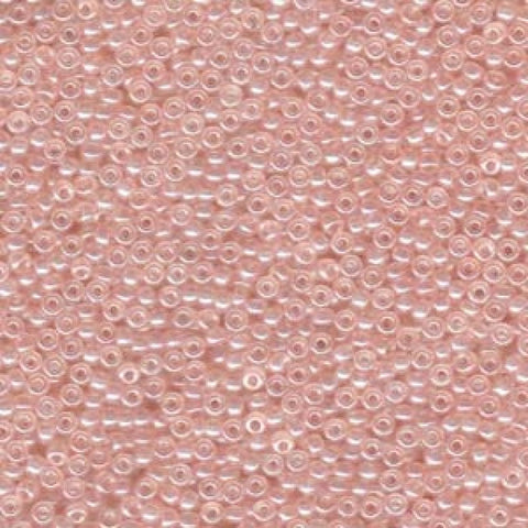 BeadsBalzar Beads & Crafts (MSB8-0366) MIYUKI SEED BEADS 8-0 SHELL PINK LUSTER