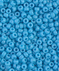 BeadsBalzar Beads & Crafts (MSB8-0413) MIYUKI SEED BEADS 8-0 OPAQUE TURQUOISE BLUE (25 GMS)