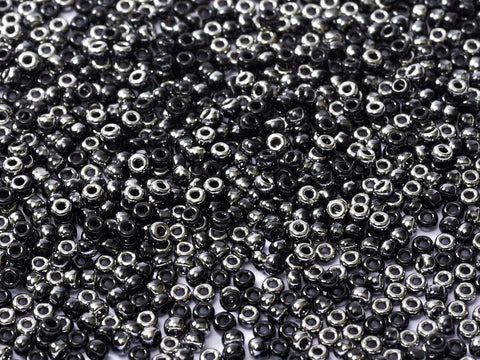 BeadsBalzar Beads & Crafts (MSB8-55037-250G) MIYUKI SEED BEADS 8/0 BLACK CHROME (250 GMS)
