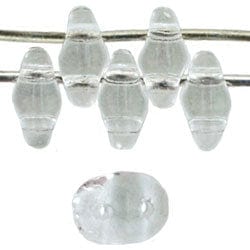 BeadsBalzar Beads & Crafts (MSD-00030) MATUBO SUPERDUO 2X5MM CRYSTAL
