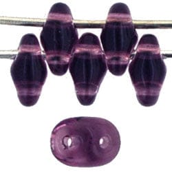 BeadsBalzar Beads & Crafts (MSD-20060) MATUBO SUPERDUO 2X5MM AMETHYST