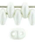 BeadsBalzar Beads & Crafts (MSD-24001AL) MATUBO SUPERDUO 2X5MM PEARL SHINE WHITE
