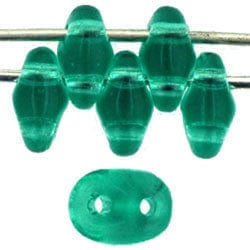 BeadsBalzar Beads & Crafts (MSD-50720) MATUBO SUPERDUO 2X5MM EMERALD
