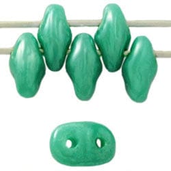 BeadsBalzar Beads & Crafts (MSD-L63130) MATUBO CZECH SUPERDUO 2X5MM LUSTER OPAQUE TURQUOISE
