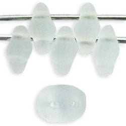 BeadsBalzar Beads & Crafts (MSD-M00030) MATUBO CZECH SUPERDUO 2X5MM MATTE CRYSTAL