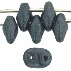 BeadsBalzar Beads & Crafts (MSD-ML23980) MATUBO CZECH SUPERDUO 2X5MM MATTE HEMATITE