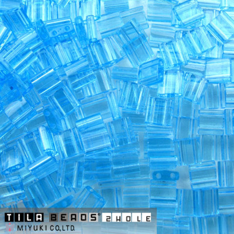 BeadsBalzar Beads & Crafts (MTL-0148) MIYUKI TILA BEADS LIGHT BLUE (7.1GMS)