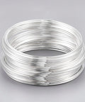 BeadsBalzar Beads & Crafts (MW3951) Memory Wire, Silver Each loop measures5.5cm in diameter, wire: 1.0mm in diameter