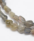BeadsBalzar Beads & Crafts NAT.LABRADORITE (BG7283-42) (BG7283-X) Natural Bead Strands, Nuggets Size: about 4~8mm (1 STR)