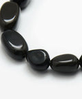 BeadsBalzar Beads & Crafts NAT. OBSIDIAN (BG4145-16) (BG4145-X) Natural Obsidian Nuggets  8-12mm (1 STR)