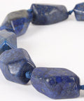 BeadsBalzar Beads & Crafts Natural Lapis Lazuli Gemstone Bead Strands, Size: about 15~30mm (BG4706)