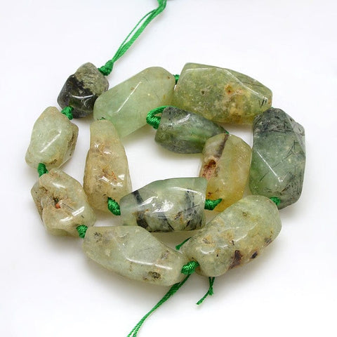BeadsBalzar Beads & Crafts Natural Prehnite (BG3916)