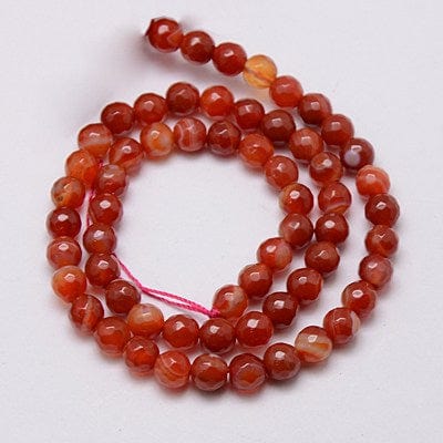 BeadsBalzar Beads & Crafts Natural striped Agate 6mm (BG3922)