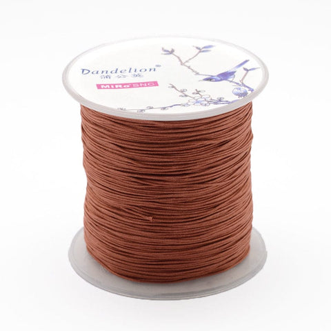 BeadsBalzar Beads & Crafts (NC5165D) Nylon Threads, Camel Size: about 1mm (100METS)