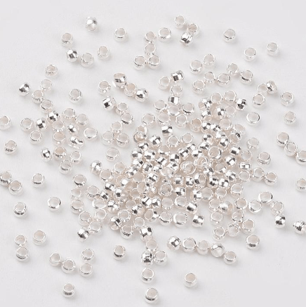 BeadsBalzar Beads & Crafts NICKEL (CB1710C) (CB1710X) Economy Brass crimp beads Gold 2x1.2mm  (5 GMS)