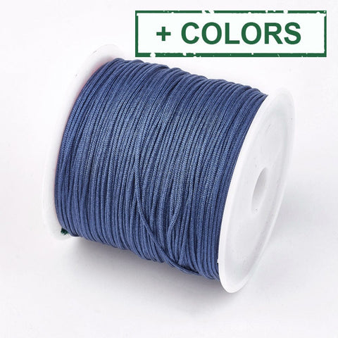 BeadsBalzar Beads & Crafts (NT7060-X) Nylon Thread, Creamy White/Lt.yellow 0.8mm (45m/roll)