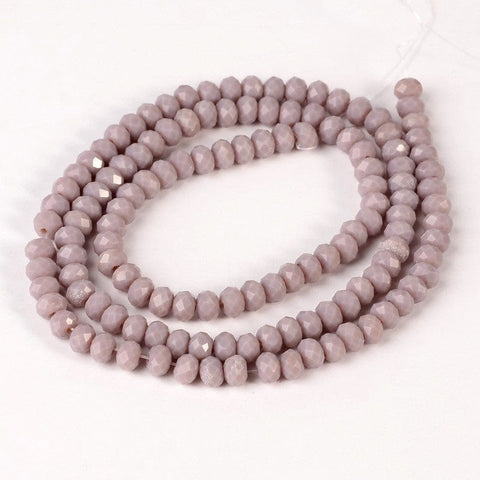 BeadsBalzar Beads & Crafts Opaque Glass Abacus beads 4X3MM (BE4230)