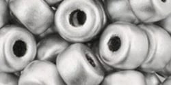 BeadsBalzar Beads & Crafts (PB328-02-K0170) MATUBO SEEDM BEAD 2/0 MATT METALLIC SILVER (15 GMS)