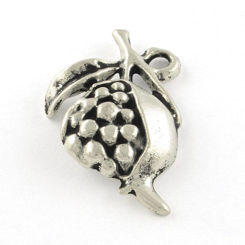 BeadsBalzar Beads & Crafts (PE3718) Fruit charm Silver (3 pieces)
