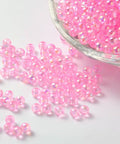 BeadsBalzar Beads & Crafts PEARL PINK (AB8481-5) (AB8481-X) Acrylic Beads, Round, AB Color, 4mm (10 GMS / +-350 PCS)