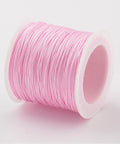 BeadsBalzar Beads & Crafts PINK (NC156-9) (NC156-X) Nylon Thread Cord, about 0.8-1mm (35m/roll).