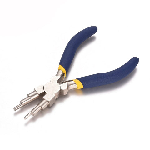BeadsBalzar Beads & Crafts (PL8505) Iron Wire Looping Pliers, 6-in-1 Bail-Making Pliers (1 PC)