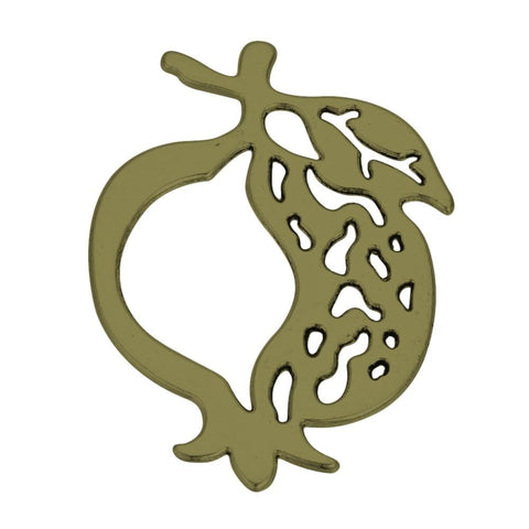 BeadsBalzar Beads & Crafts (PM5268) Tibetan Style Alloy Pendants, Pomegranate, Big Pendants, Antique Bronze 68MM