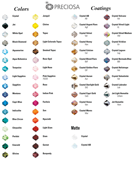 BeadsBalzar Beads & Crafts PRECIOSA Heart MXM 1H (4 Pieces) (& COLORS) (PZ-1H-14-X)