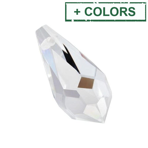 BeadsBalzar Beads & Crafts CRYSTAL (PZ-984-11-C) (PZ-984-11-X) PRECIOSA M.C. Drop 984 (5.5MMx11mm) (& Colors)