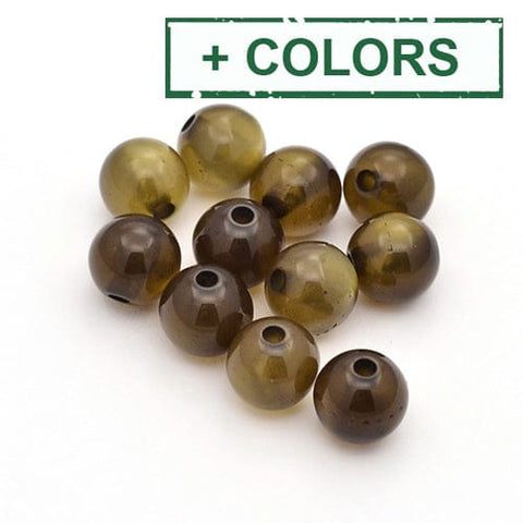 BeadsBalzar Beads & Crafts (RB6852X) Imitation Cat Eye Resin 10mm in diameter, hole: 1.5mm (20 PCS)