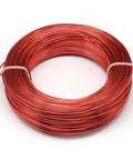 BeadsBalzar Beads & Crafts RED (AW7832-23) (AW7832-14) Aluminum Wire, Flexible Craft Wire, 1.5mm (15 Gauge); 100m/500g
