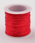 BeadsBalzar Beads & Crafts RED (NC156-11) (NC156-X) Nylon Thread Cord, about 0.8-1mm (35m/roll).