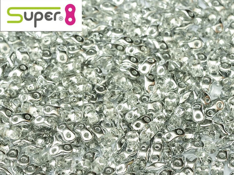 BeadsBalzar Beads & Crafts (S8-00030-27400) SUPER8® 2,2 X 4,7 MM CRYSTAL LABRADOR