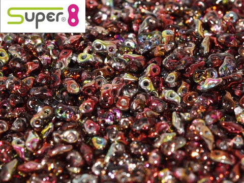BeadsBalzar Beads & Crafts (S8-00030-95200) SUPER8® 2,2 X 4,7 MM CRYSTAL MAGIC WINE