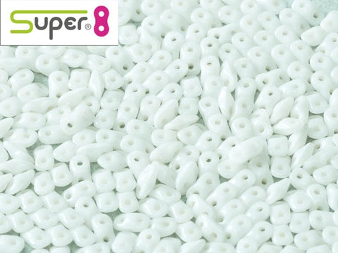 BeadsBalzar Beads & Crafts (S8-03000) SUPER8® CHALK WHITE
