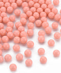BeadsBalzar Beads & Crafts SALMON (AB8475-07) (AB8475-X) Opaque Acrylic Beads, NO HOLE, Round, 4mm (10 GMS / +-250 PCS)