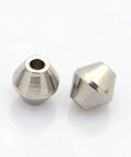 BeadsBalzar Beads & Crafts (SB5254) Bicone 304 Stainless Steel Beads, Stainless Steel 8MM